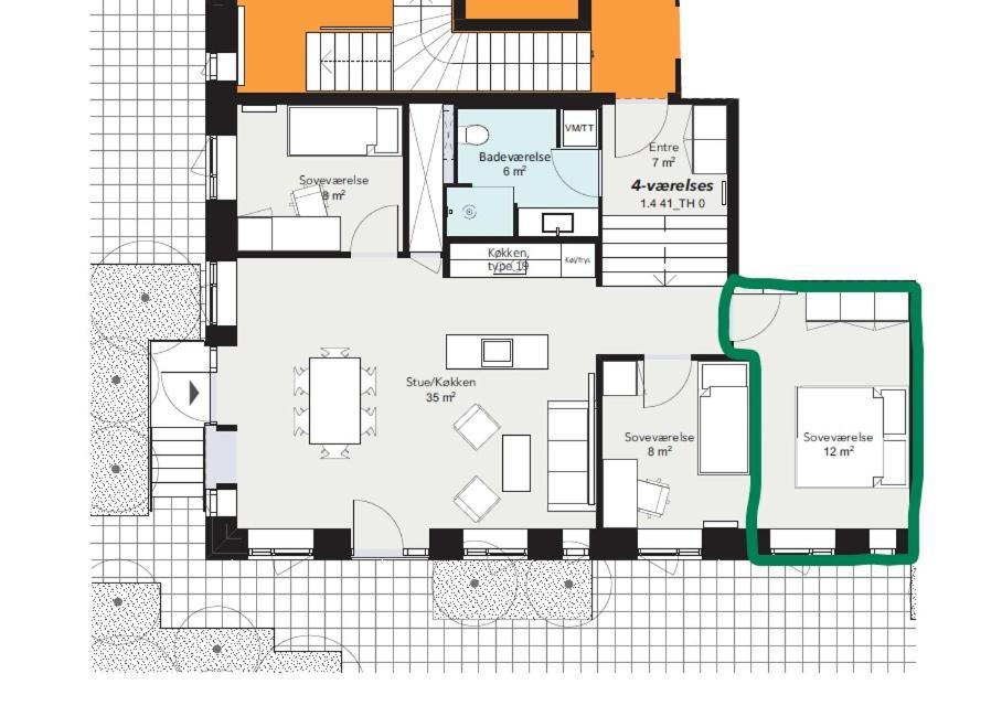 Big Room In Shared Apartment With King Size Bed 哥本哈根 外观 照片
